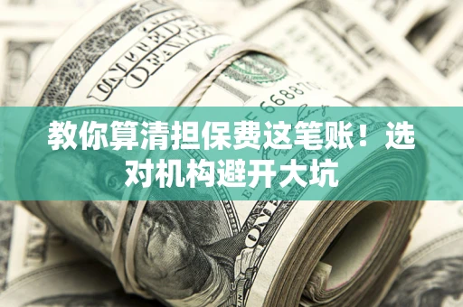 武汉教你算清担保费这笔账！选对机构避开大坑