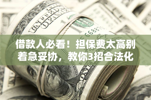 武汉借款人必看！担保费太高别着急妥协，教你3招合法化解