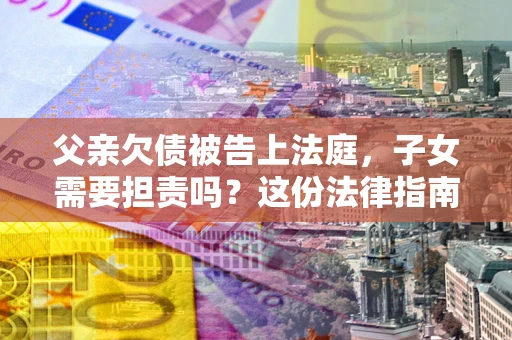 武汉父亲欠债被告上法庭，子女需要担责吗？这份法律指南必须看完